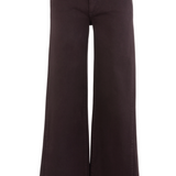Maya High Rise Wide Leg Twill Pants | Raisin