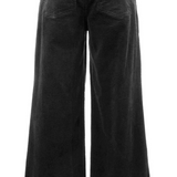 Meg Wide Leg Corduroy Pants | Charcoal
