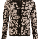 Sadie Animal Print Cardigan | Brown