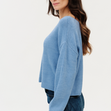 Carina Off the Shoulder Sweater | Denim