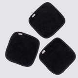 Kitsch Microfiber Face Towels 3-Piece Set | Black