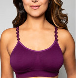 Strap Its | Interchangeable Burgundy Flowers w/ Burgundy Bra