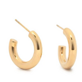 Solid Post Hoop Water Resistant Earrings