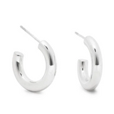 Solid Post Hoop Water Resistant Earrings