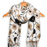 Daisies Fringe Scarf