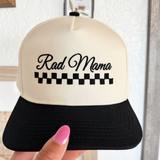 Rad Mama Checkered Embroidered Hat