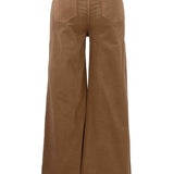 Meg High Rise Fab Ab Wide Leg Corduroy Pants - Cognac