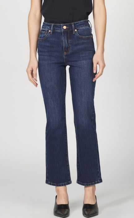 Anika High Rise Ankle Flare Jeans - Moonlight