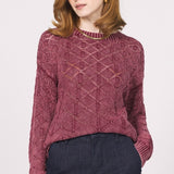 Colette Vintage Washed Sweater - Bordeaux