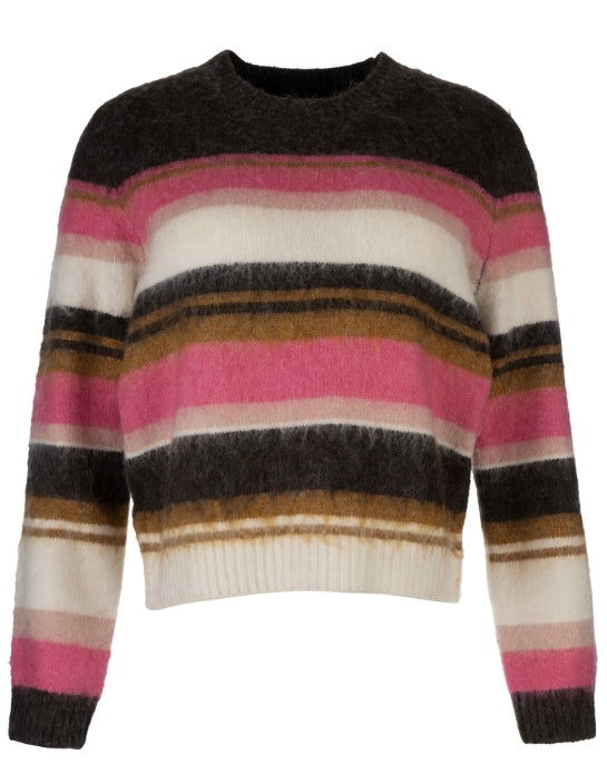Elvira Striped Crew Sweater
