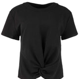 Avi Twist Hem Crew Neck Tee