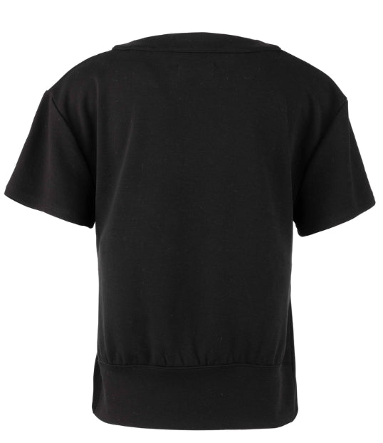 Avi Twist Hem Crew Neck Tee