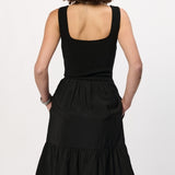 Calypso Sweetheart Tiered Midi Dress