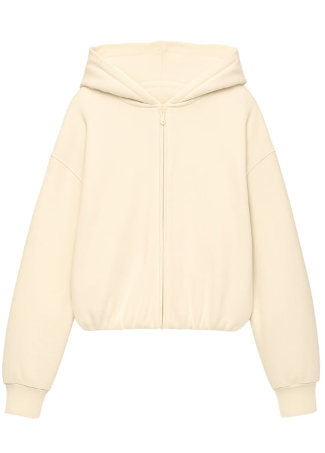 Kaia Full Zip Hoodie | Pale Yellow