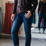 Catherine Mid Rise Boyfriend - Abelia