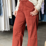 Meg High Rise Wide Legs - Rust