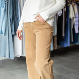 Charlotte High Rise Wide Leg - Caramel