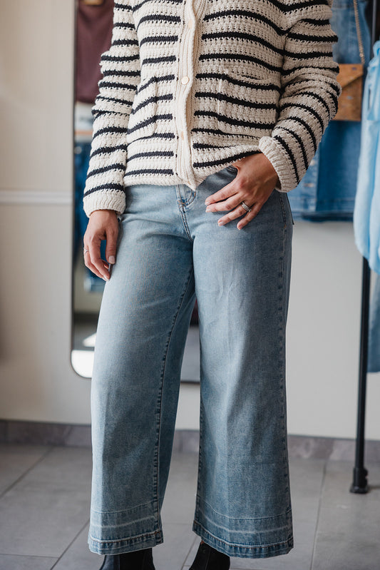 Audrey Wide Leg Jeans - Hillcress