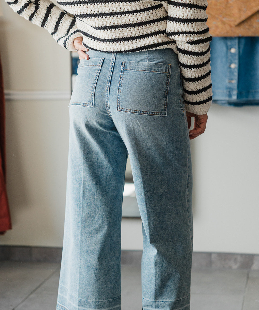 Audrey Wide Leg Jeans - Hillcress