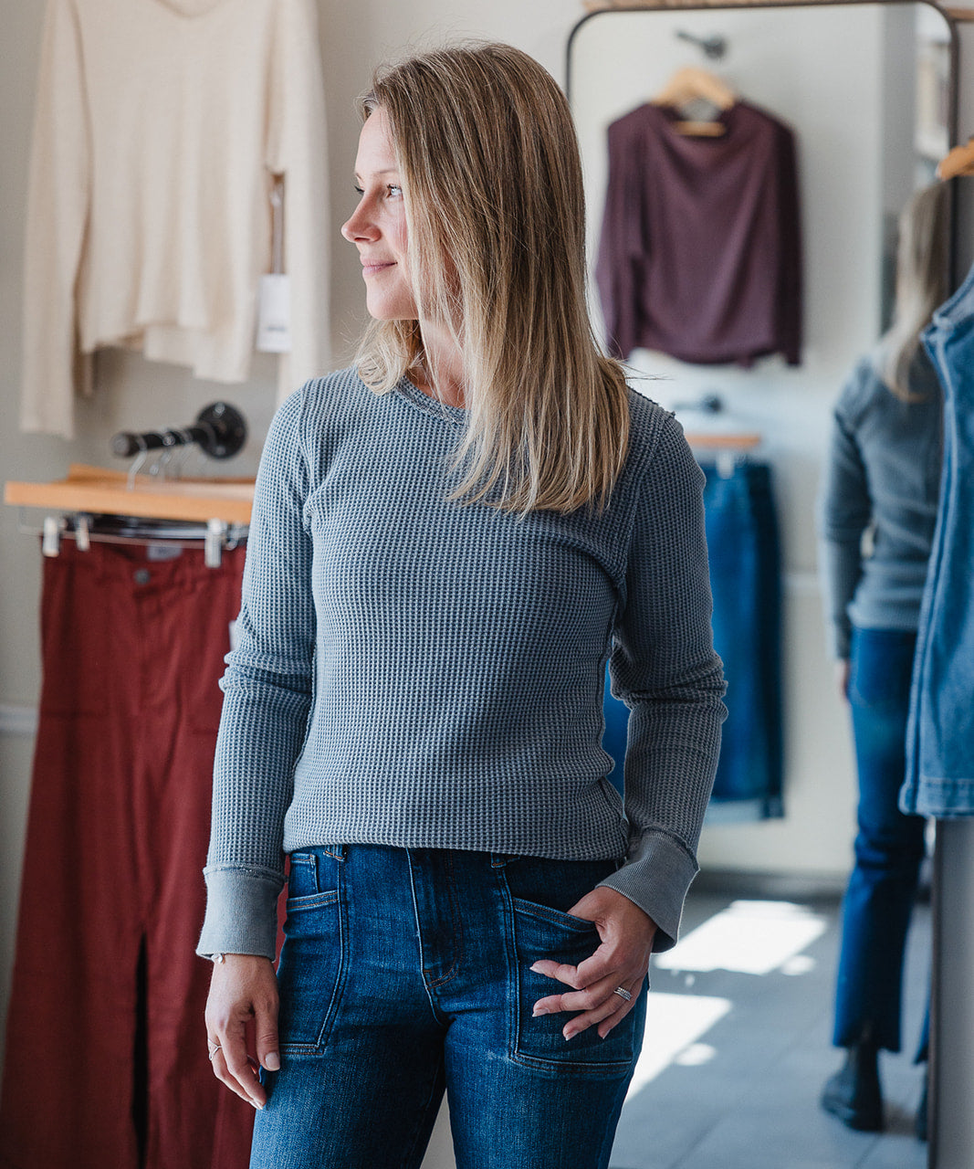 Ania Top - Vintage Indigo