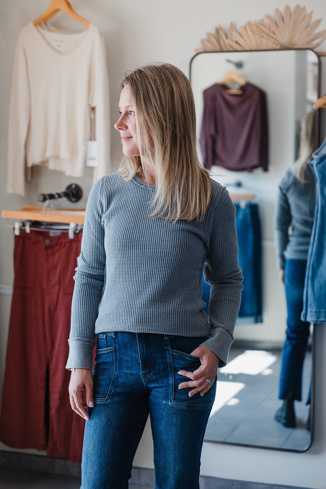Ania Top - Vintage Indigo