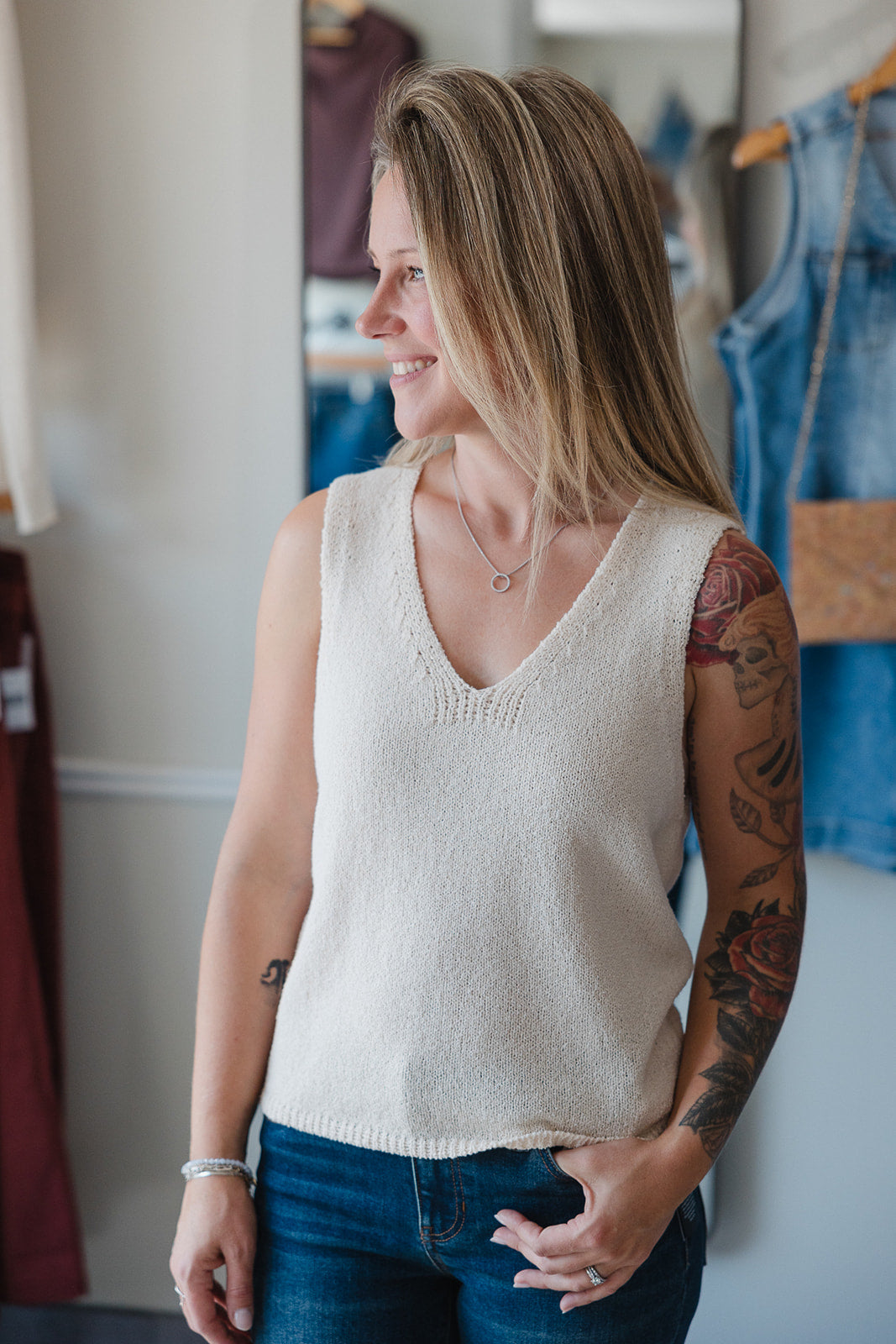 Celie Top - Vintage Cream