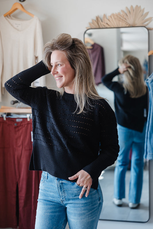The Jaden Sweater - Black