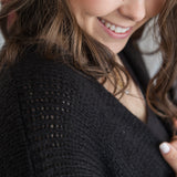 Kyla Cardigan - Black/Lurex