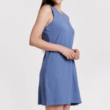 Justine Rib Dress - Stormy Blue