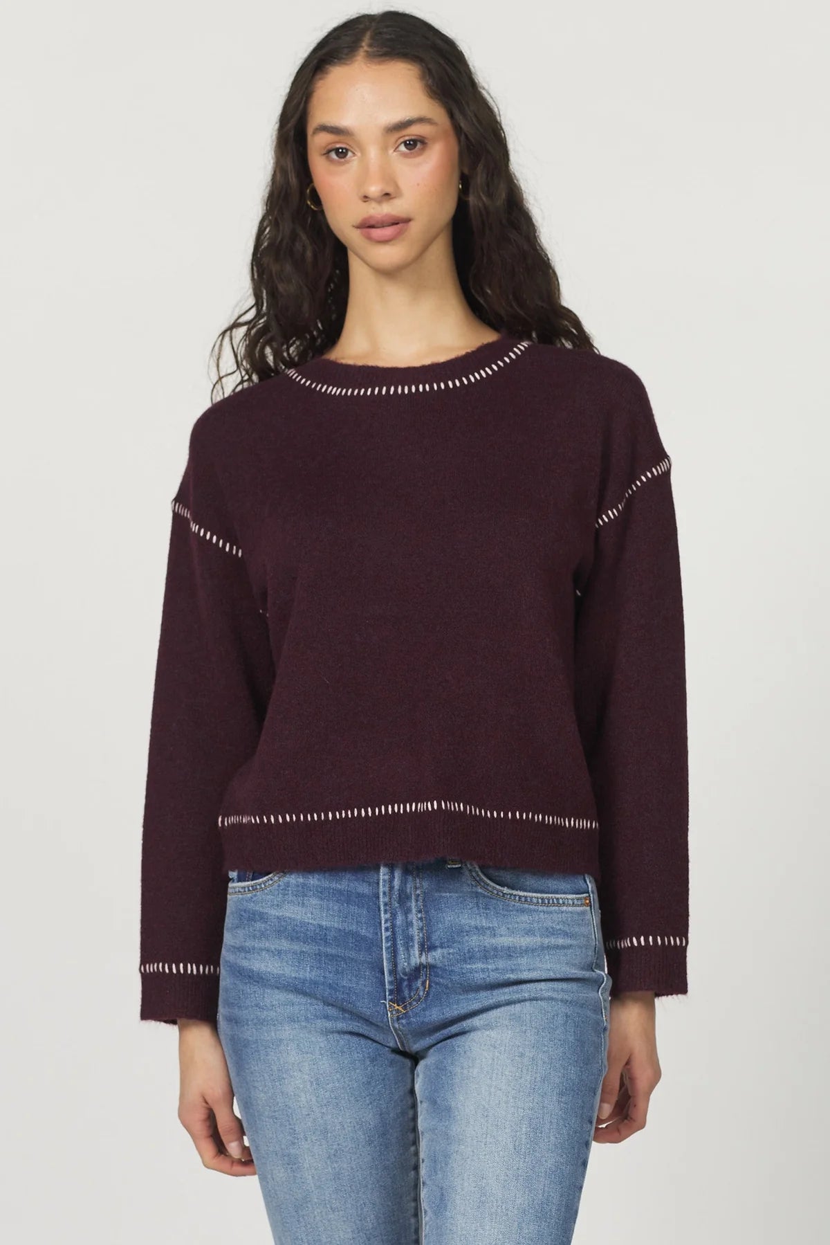Millie Sweater - Bordeaux