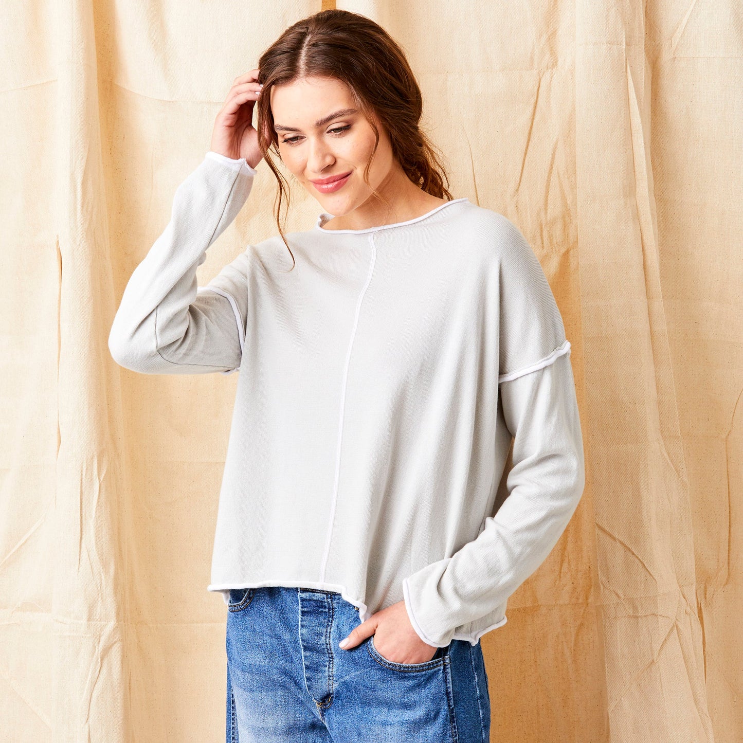 Wren Long Sleeve | Light Grey