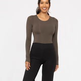 Double-Layered Long Sleeve Bodysuit image 0