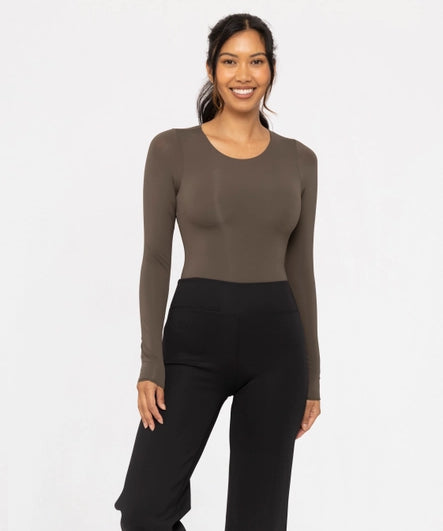 Double-Layered Long Sleeve Bodysuit image 0