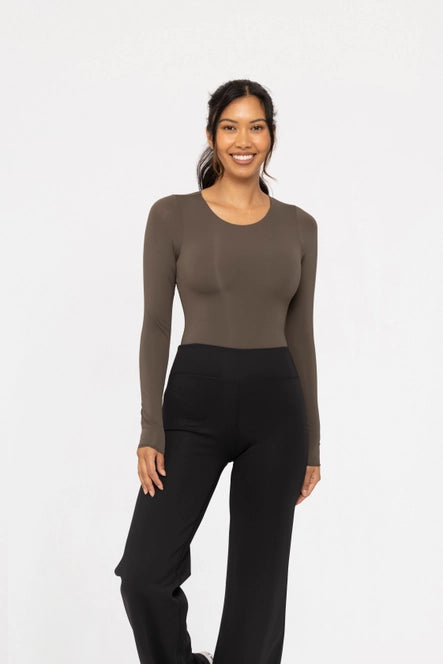 Double-Layered Long Sleeve Bodysuit image 0