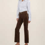 Kelsey Corduroy Ankle Flare - Brown image 0