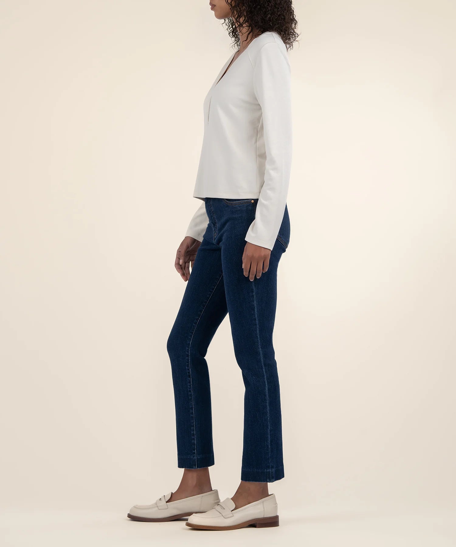 Darla Henley Top - Ivory image 1