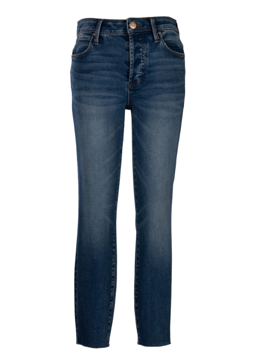 Charlize High Rise Cigarette Leg With Raw Hem image 0