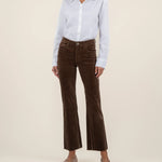Kelsey Corduroy Ankle Flare - Brown image 1