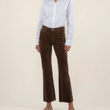 Kelsey Corduroy Ankle Flare - Brown image 1