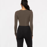 Double-Layered Long Sleeve Bodysuit image 1