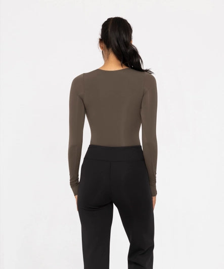 Double-Layered Long Sleeve Bodysuit image 1