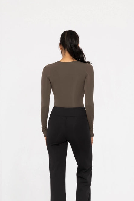 Double-Layered Long Sleeve Bodysuit image 1