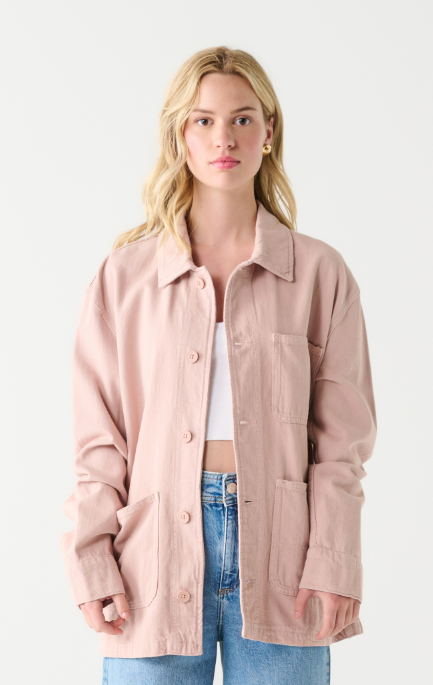 Blushing Babe Utility Shacket image 0