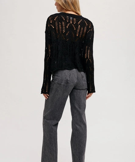 Open Knit Pullover image 1