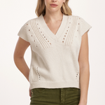 Una Crochet Detail Sweater image 0