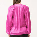 Manon V Neck Long Sleeve - Dahlia Mauve image 1