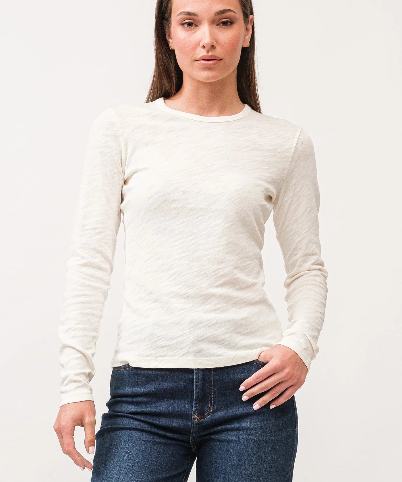 Nina Crew Neck Classic Fit Long Sleeve image 0