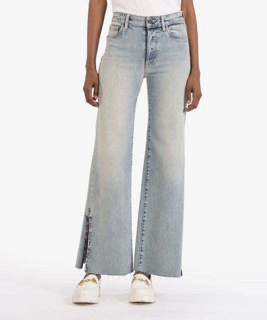 Meg High Rise Split Ankle Flares image 0