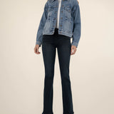 Liz Trucker Drop Shoulder Denim Jacket image 3