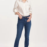Blaire Mid Rise Slim Straight Jeans - Violet Blue image 0